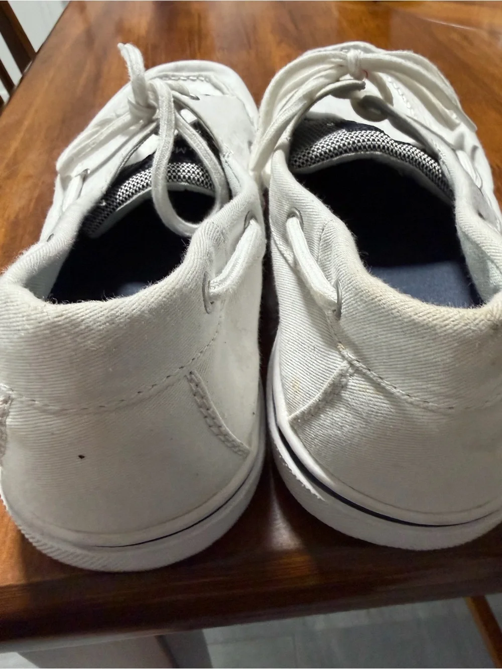 Maui Island White Canvas Boat Shoes - Men's Lace-Up Slip-Ons